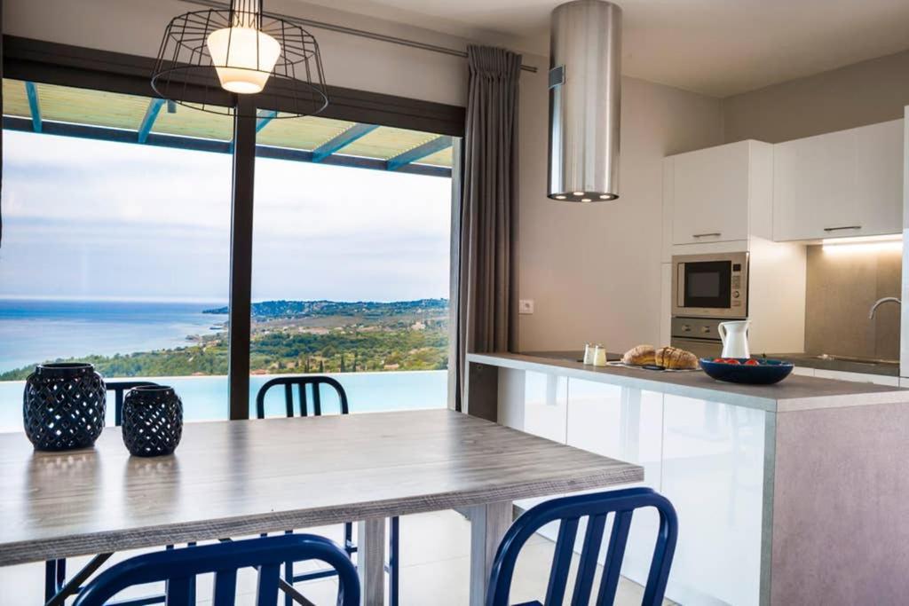 New Villa Blue With Private Pool At Trapezaki Livathos  Εξωτερικό φωτογραφία