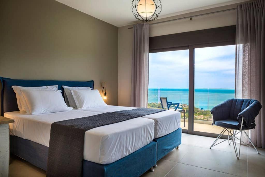 New Villa Blue With Private Pool At Trapezaki Livathos  Εξωτερικό φωτογραφία